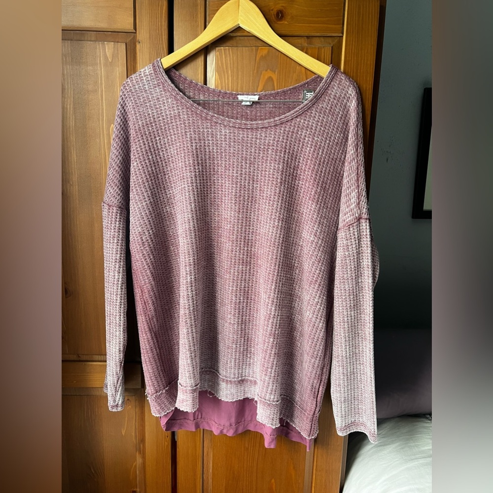 Tribal Jeans Waffle Top